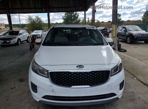 KNDMB5C10G6198857 2016 KIA SEDONA Белый Вид спереди