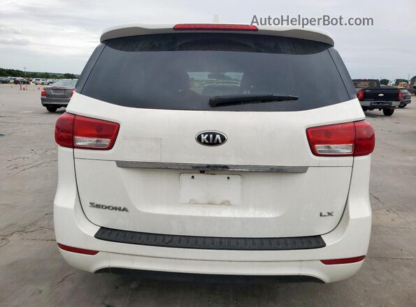 KNDMB5C13J6378857 2018 KIA SEDONA Белый Вид сзади