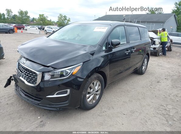 KNDMB5C17M6662514 2021 KIA SEDONA Черный Передняя левая четверть