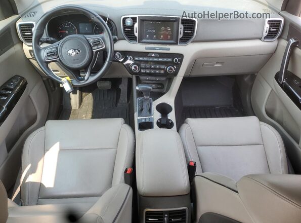 KNDPN3ACXJ7433344 2018 KIA SPORTAGE Black Dashboard view