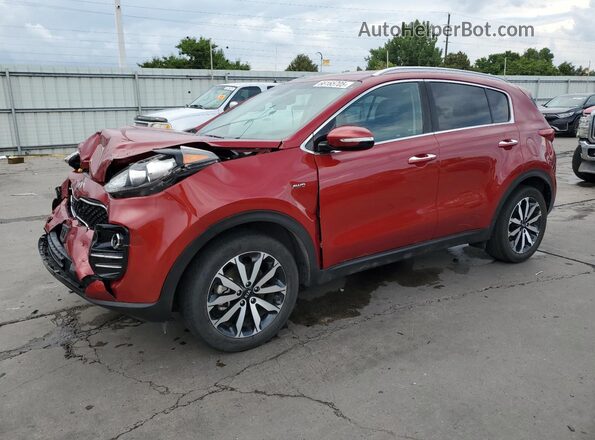 KNDPNCAC4J7405247 2018 KIA SPORTAGE Red Przód lewy