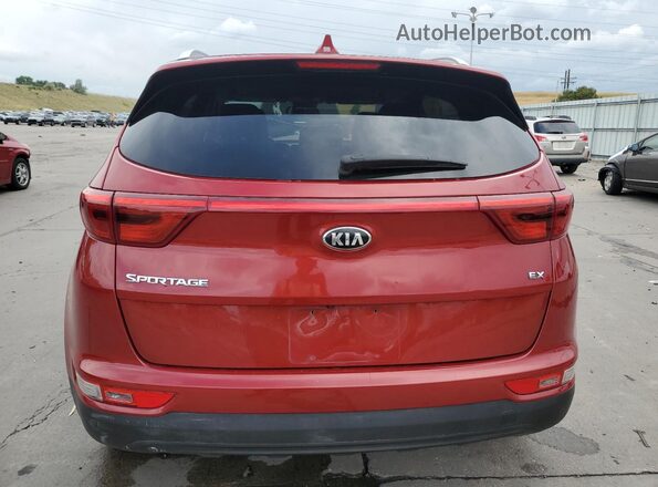 KNDPNCAC4J7405247 2018 KIA SPORTAGE Red Widok z tyłu
