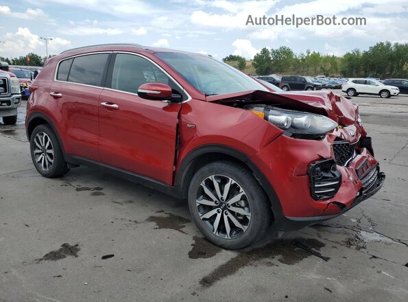 KNDPNCAC4J7405247 2018 KIA SPORTAGE Red Przód prawy