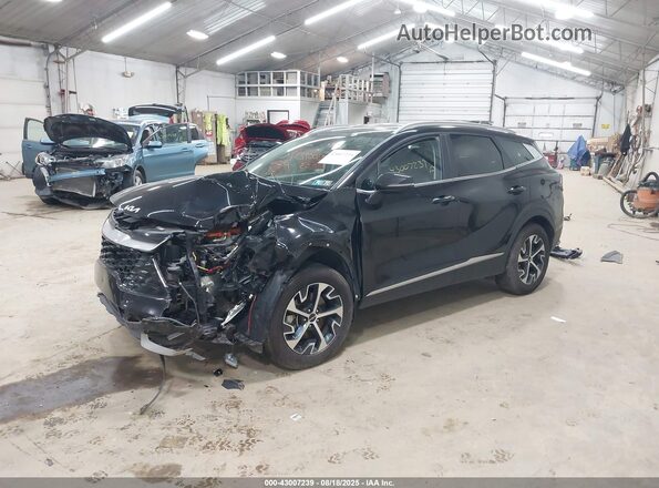 KNDPVCAG8P7013156 2023 KIA SPORTAGE HYBRID Black წინა მარცხენა ხედი სამი მეოთხედიდან