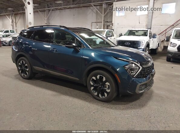 KNDPZDAH1P7097520 2023 KIA SPORTAGE PLUG-IN HYBRID Синий Передняя правая четверть