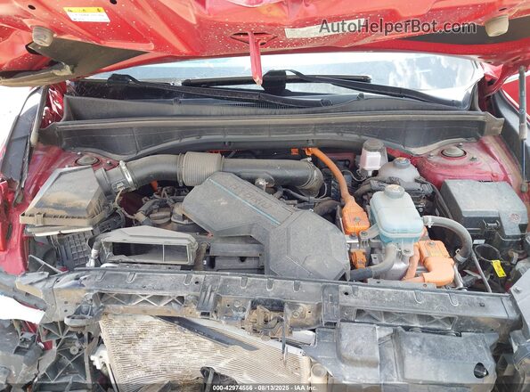 KNDRG4LG4M5036897 2021 KIA SORENTO HYBRID Красный Вид сзади