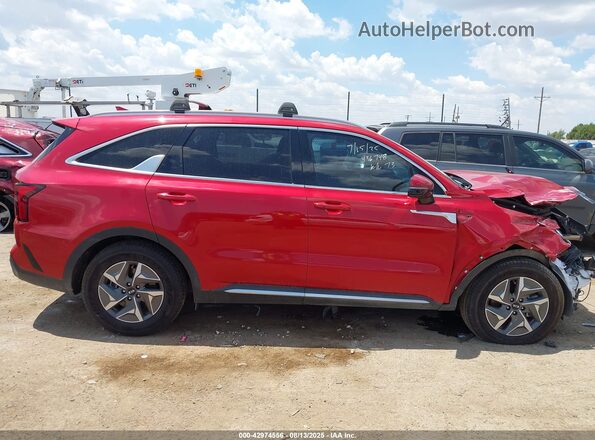 KNDRG4LG4M5036897 2021 KIA SORENTO HYBRID Красный Панорамный вид салона 360°