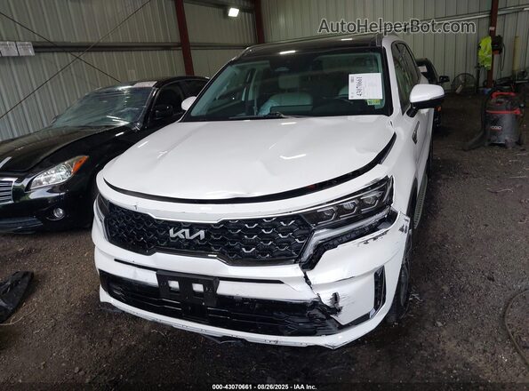 KNDRKDLG1P5145322 2023 KIA SORENTO HYBRID White Вид задньої частини салону