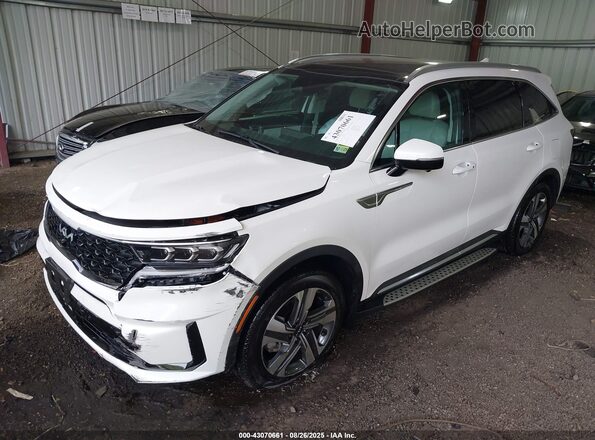 KNDRKDLG1P5145322 2023 KIA SORENTO HYBRID White Передня ліва чверть