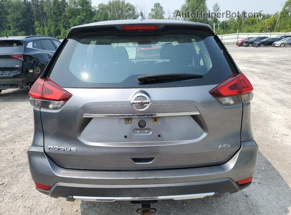 KNMAT2MV3JP519243 2018 NISSAN ROGUE Gray Widok z tyłu