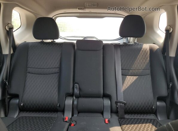 KNMAT2MV3JP519243 2018 NISSAN ROGUE Gray Widok tylnych siedzeń
