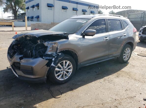 KNMAT2MV5JP592680 2018 NISSAN ROGUE Gray წინა მარცხენა ხედი სამი მეოთხედიდან