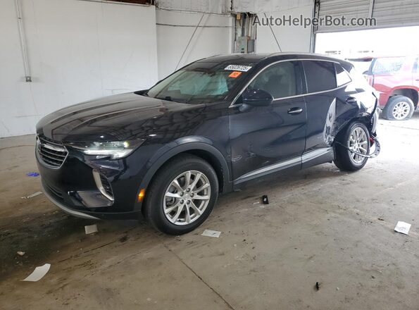 LRBFZMR49MD195980 2021 BUICK ENVISION Black წინა მარცხენა ხედი სამი მეოთხედიდან