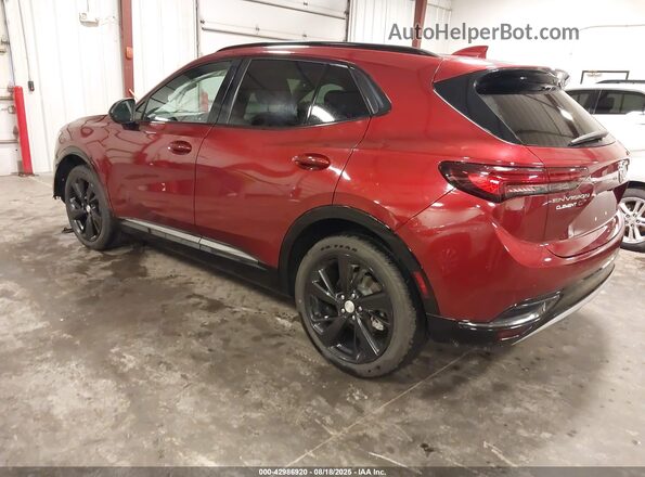LRBFZNR48MD099084 2021 BUICK ENVISION Red Задня ліва чверть