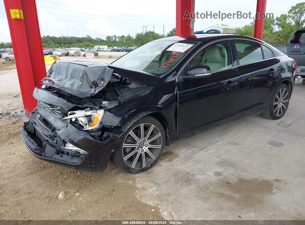 LYV402FK2GB098144 2016 VOLVO S60 INSCRIPTION Black Przód lewy