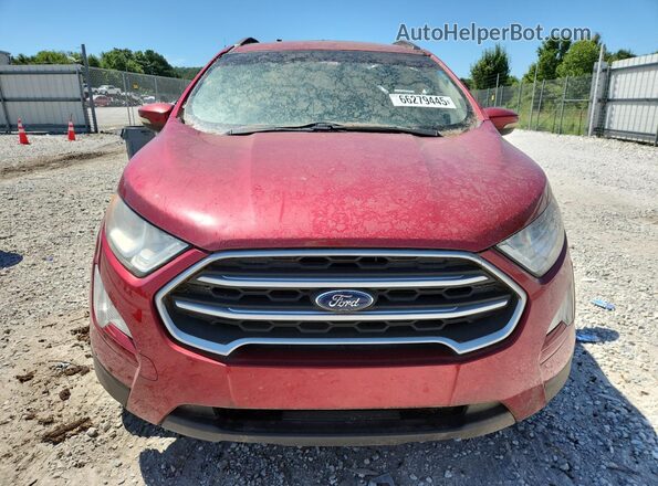 MAJ3P1TE1JC225569 2018 FORD ECOSPORT Red წინა ხედი