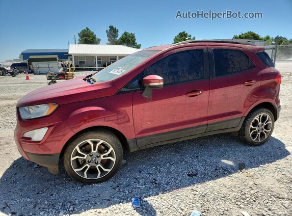 MAJ3P1TE1JC225569 2018 FORD ECOSPORT Red წინა მარცხენა ხედი სამი მეოთხედიდან