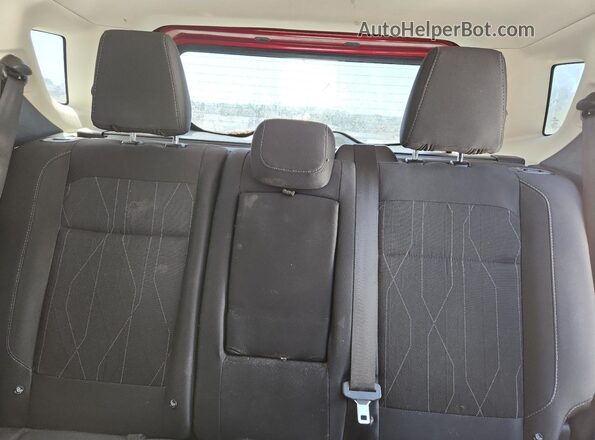 MAJ3P1TE1JC225569 2018 FORD ECOSPORT Red უკანა სავარძლების ხედი