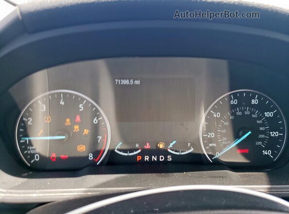 MAJ3P1TE2JC214841 2018 FORD ECOSPORT Silver Вид щитка приладів