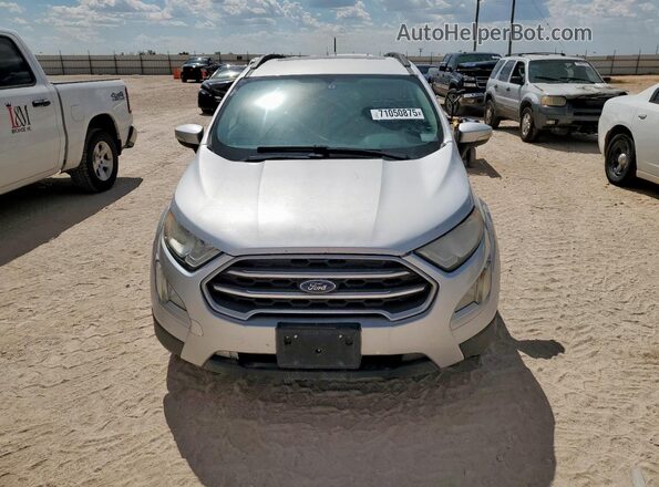 MAJ3P1TE5JC199767 2018 FORD ECOSPORT Silver Front view
