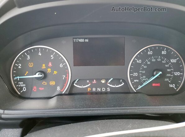 MAJ3P1TE5JC199767 2018 FORD ECOSPORT Silver Instrument cluster view