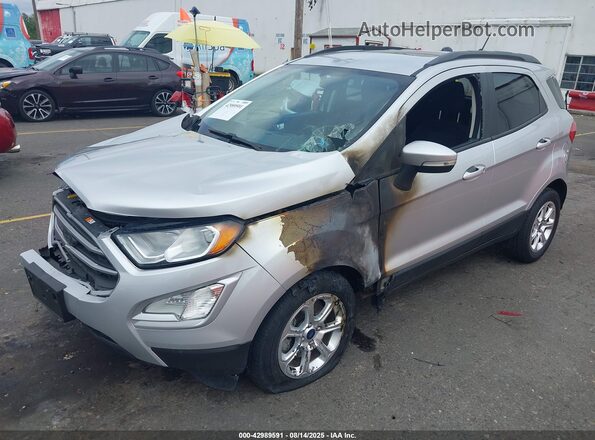 MAJ3P1TE9JC202041 2018 FORD ECOSPORT Silver წინა მარცხენა ხედი სამი მეოთხედიდან