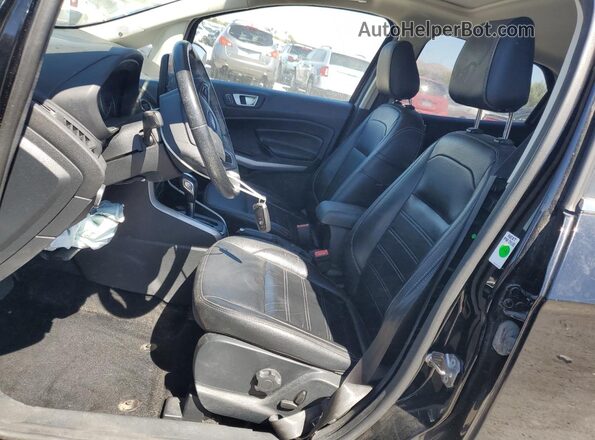 MAJ3P1VE0JC214432 2018 FORD ECOSPORT Black Front interior view