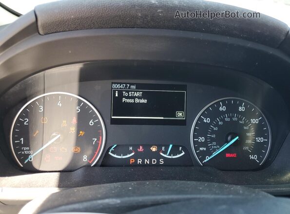 MAJ3P1VE0JC214432 2018 FORD ECOSPORT Black Instrument cluster view