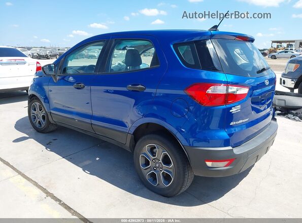 MAJ3S2FE8MC443870 2021 FORD ECOSPORT Blue Trasero izquierdo