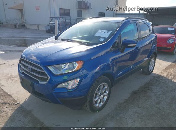 MAJ3S2GE1MC451744 2021 FORD ECOSPORT Blue Առջևի ձախ երեք քառորդ տեսարան