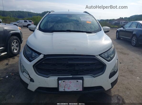 MAJ6P1CL0JC202957 2018 FORD ECOSPORT White Вид щитка приладів