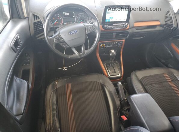MAJ6P1CL6JC184304 2018 FORD ECOSPORT Gray Widok deski rozdzielczej