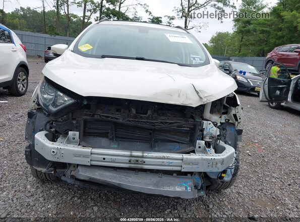 MAJ6P1CL8JC211616 2018 FORD ECOSPORT White ხელსაწყოთა პანელის ხედი