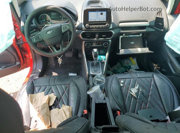 MAJ6P1UL1JC215702 2018 FORD ECOSPORT Красный Вид панели приборов