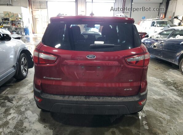 MAJ6P1UL7JC246789 2018 FORD ECOSPORT Бордовый Вид сзади
