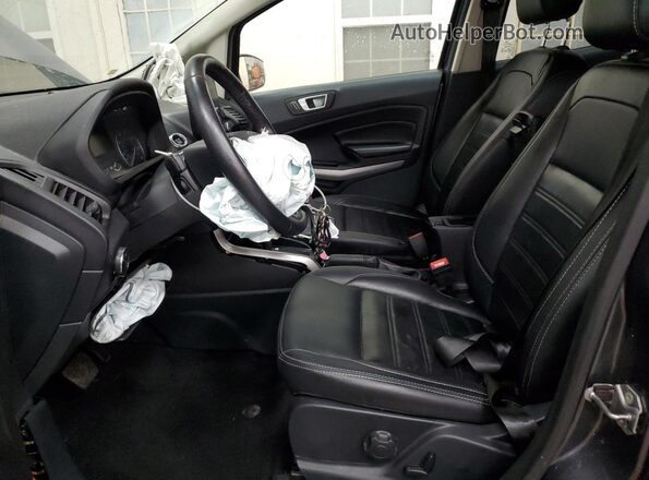 MAJ6P1WL3JC237388 2018 FORD ECOSPORT Gray Vista interior delantera