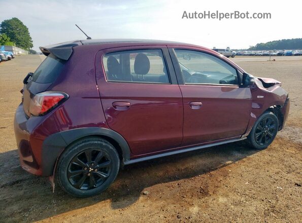 ML32AWHJ6NH005186 2022 MITSUBISHI MIRAGE Burgundy Задня права чверть