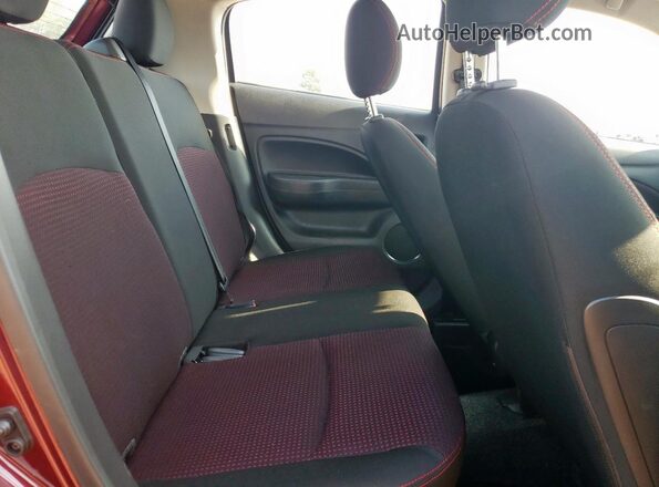 ML32AWHJ6NH005186 2022 MITSUBISHI MIRAGE Burgundy Вид задніх сидінь