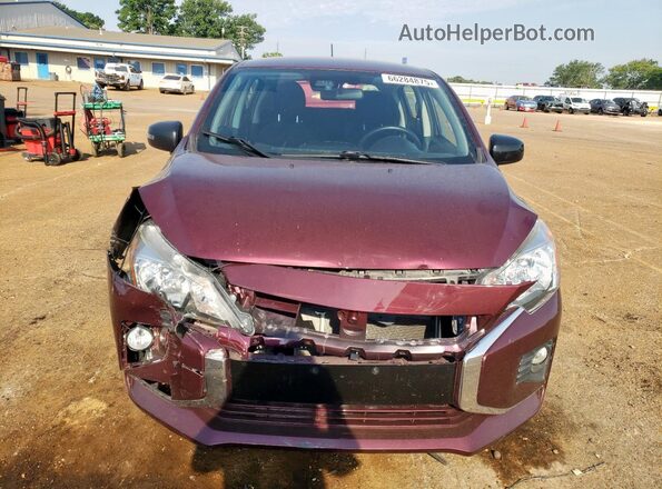 ML32AWHJ6NH005186 2022 MITSUBISHI MIRAGE Burgundy Вид спереду