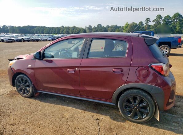 ML32AWHJ6NH005186 2022 MITSUBISHI MIRAGE Burgundy Задня ліва чверть