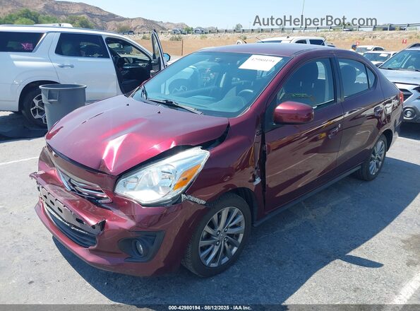ML32F3FJ6KHF15233 2019 MITSUBISHI MIRAGE G4 Бордовый Передняя левая четверть