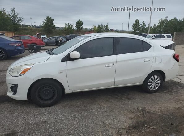 ML32F3FJXJHF05836 2018 MITSUBISHI MIRAGE White წინა მარცხენა ხედი სამი მეოთხედიდან