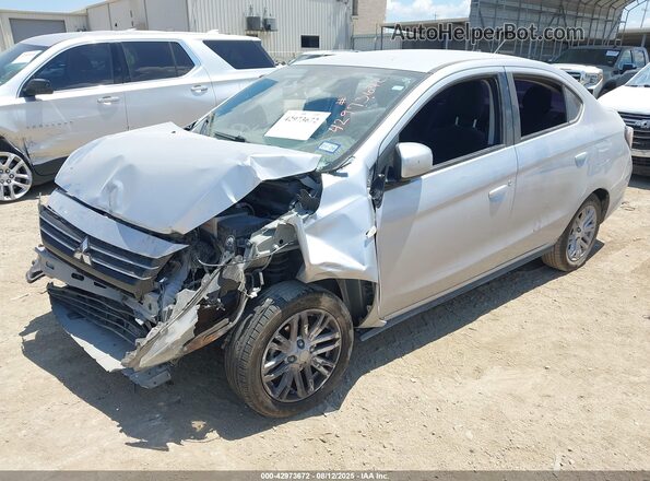 ML32FUFJ5NHF09580 2022 MITSUBISHI MIRAGE G4 Silver Vista tres cuartos delantera izquierda