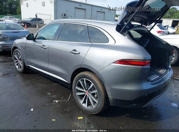 SADCJ2EX7NA701653 2022 JAGUAR F-PACE Gray Trasero izquierdo
