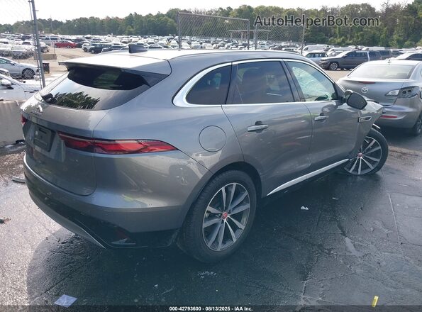 SADCJ2EX7NA701653 2022 JAGUAR F-PACE Gray Trasero derecho