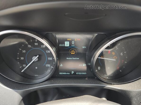 SADCL2FX2LA618721 2020 JAGUAR F-PACE Gray Вид щитка приладів