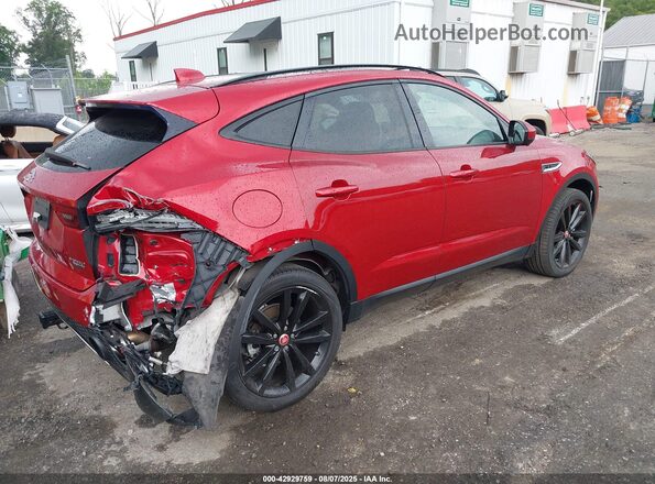 SADFJ2FX2K1Z47341 2019 JAGUAR E-PACE Красный Задняя правая четверть