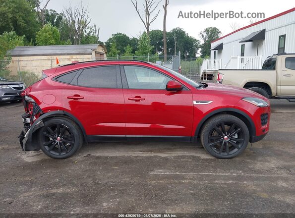 SADFJ2FX2K1Z47341 2019 JAGUAR E-PACE Красный Вид задней части салона