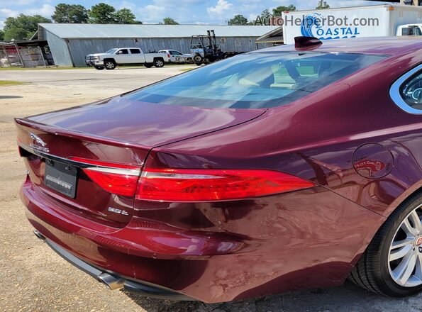 SAJBE4BV7GCY11587 2016 JAGUAR XF Burgundy Trasero derecho
