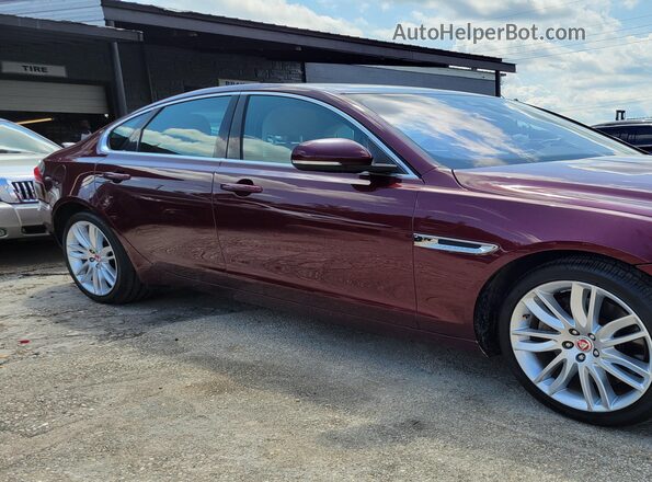 SAJBE4BV7GCY11587 2016 JAGUAR XF Burgundy Delantero derecho